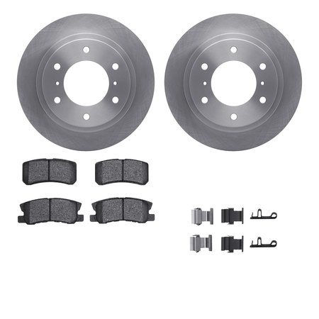DYNAMIC FRICTION CO 6512-72293, Rotors with 5000 Advanced Brake Pads includes Hardware 6512-72293